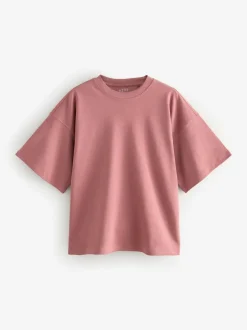 Next Multi 100% Cotton Boxy Short Sleeve T-Shirts 5 Pack Discount