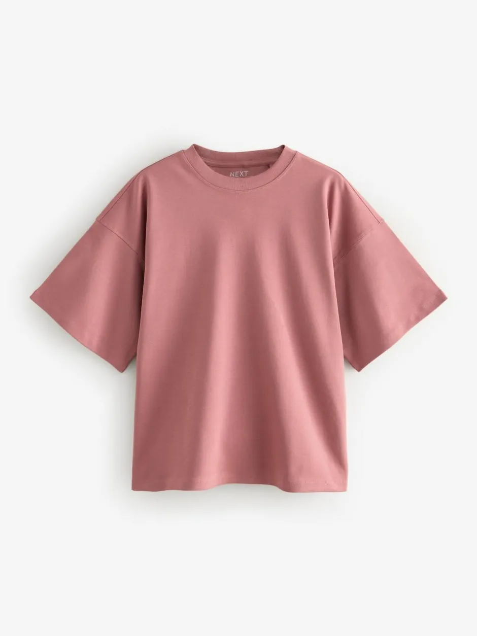 Next Multi 100% Cotton Boxy Short Sleeve T-Shirts 5 Pack Discount