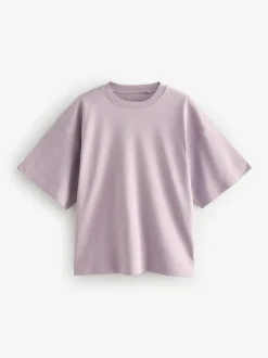 Next Multi 100% Cotton Boxy Short Sleeve T-Shirts 5 Pack Discount