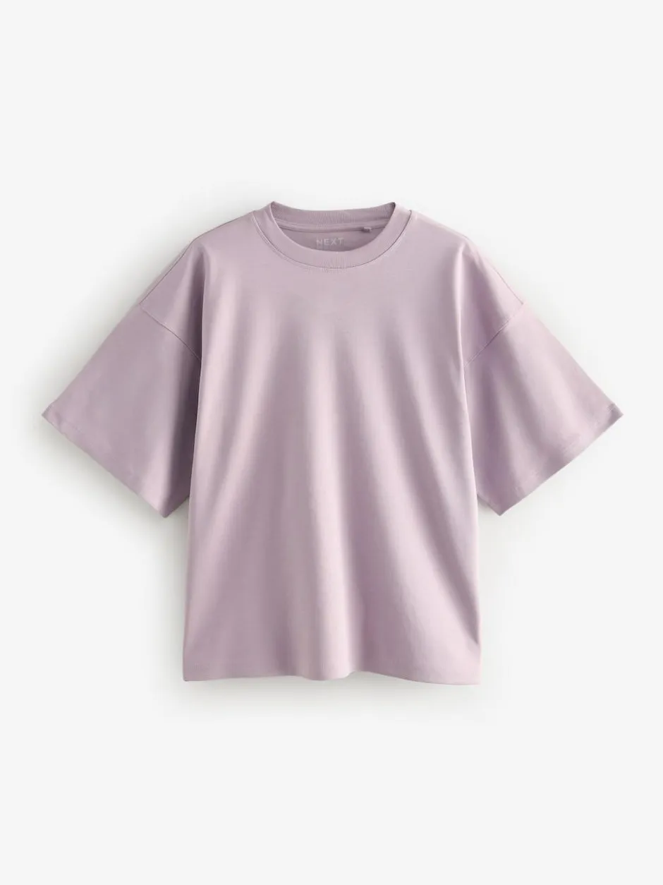 Next Multi 100% Cotton Boxy Short Sleeve T-Shirts 5 Pack Discount