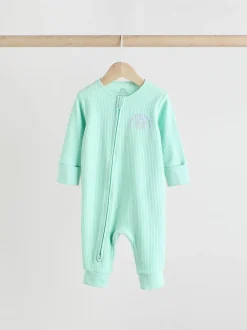 Next Multi 3 Pack Two Way Zip Baby Sleepsuits (0mths-3yrs) Hot