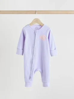 Next Multi 3 Pack Two Way Zip Baby Sleepsuits (0mths-3yrs) Hot
