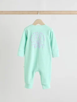 Next Multi 3 Pack Two Way Zip Baby Sleepsuits (0mths-3yrs) Hot