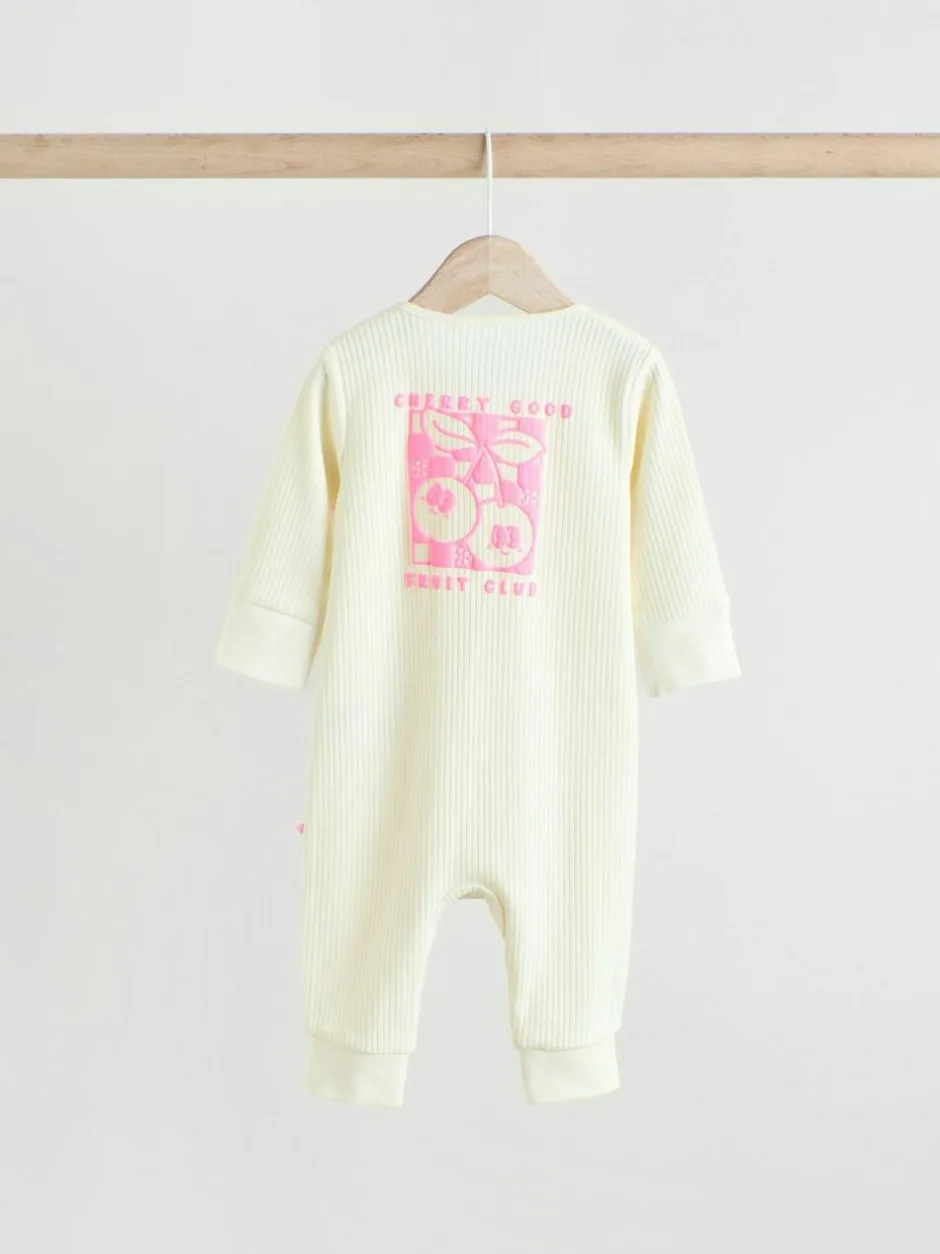 Next Multi 3 Pack Two Way Zip Baby Sleepsuits (0mths-3yrs) Hot