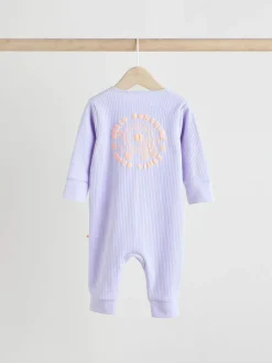 Next Multi 3 Pack Two Way Zip Baby Sleepsuits (0mths-3yrs) Hot