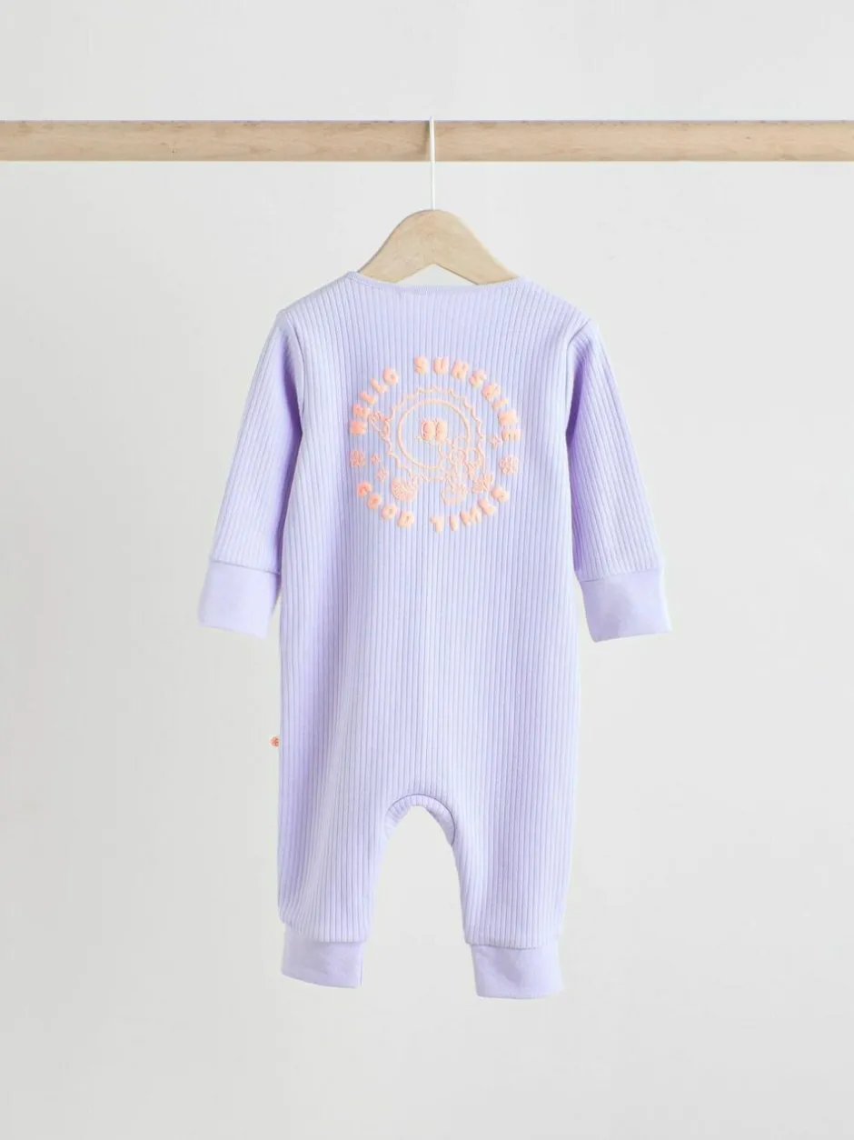 Next Multi 3 Pack Two Way Zip Baby Sleepsuits (0mths-3yrs) Hot