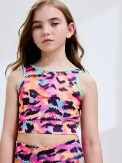 Next Sports Crop Top (5-16yrs) Multi Animal New