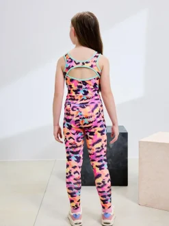 Next Sports Crop Top (5-16yrs) Multi Animal New