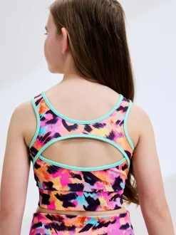 Next Sports Crop Top (5-16yrs) Multi Animal New