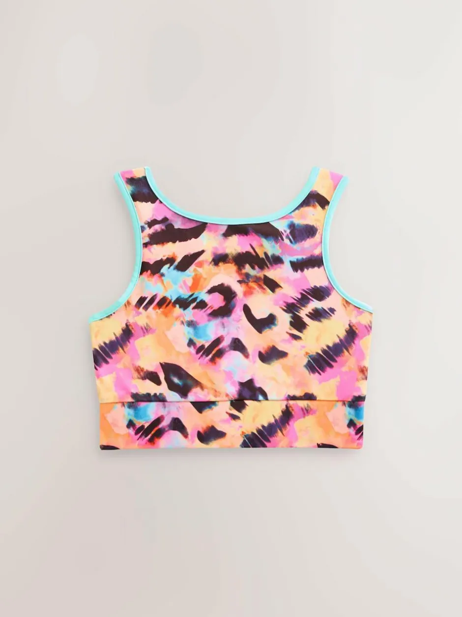 Next Sports Crop Top (5-16yrs) Multi Animal New