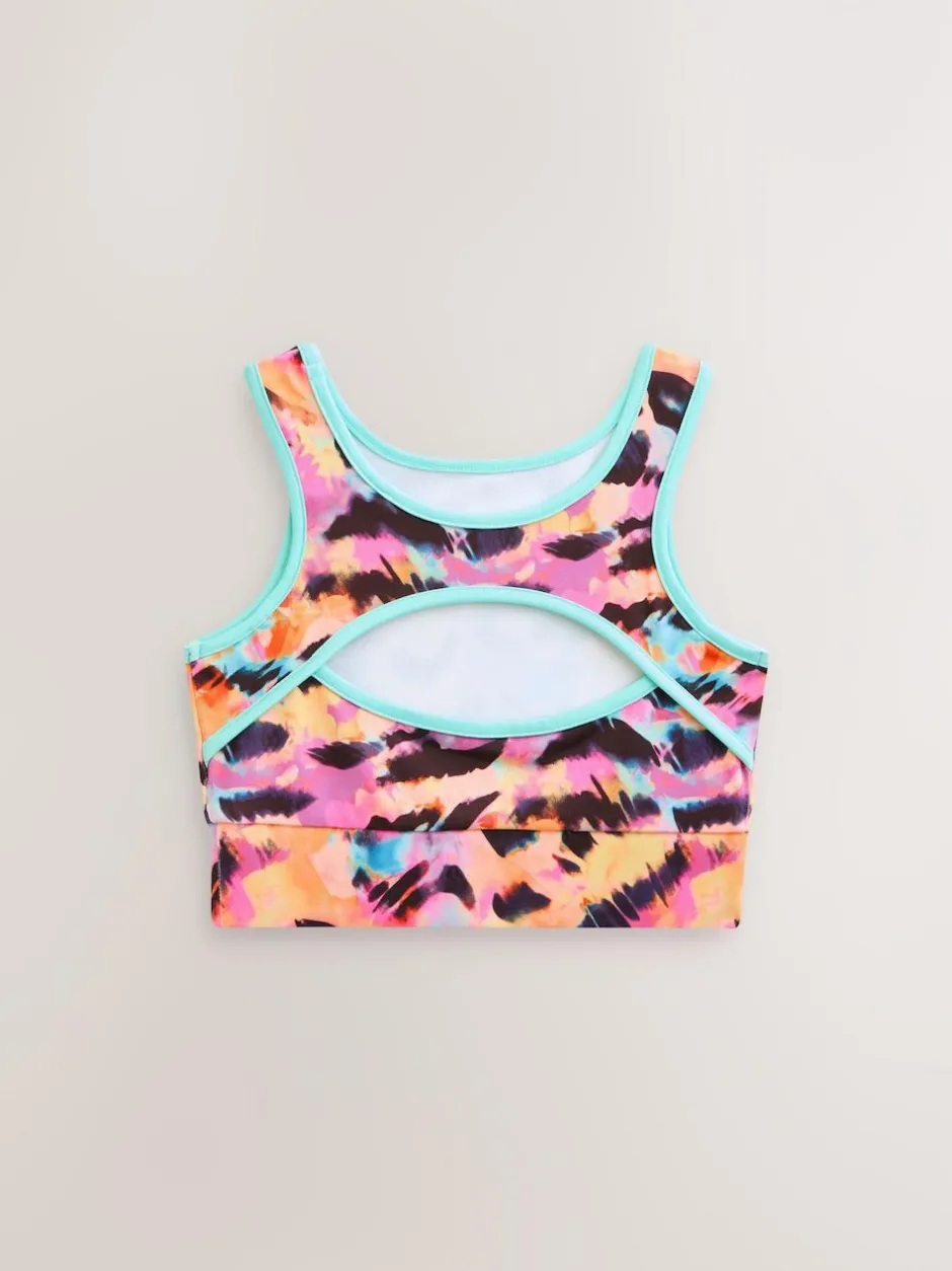Next Sports Crop Top (5-16yrs) Multi Animal New