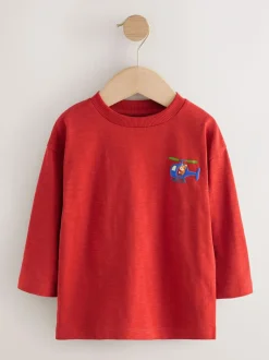 Next Multi Animals on Transport Long Sleeve T-Shirts 5 Pack (3mths-7yrs)