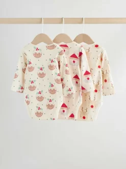 Next Multi Baby Christmas Bodysuits 3 Pack