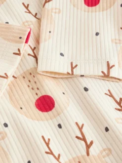Next Multi Baby Christmas Bodysuits 3 Pack