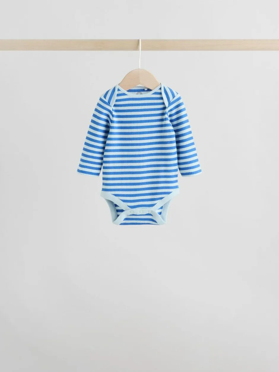 Next Baby Long Sleeve Bodysuits 5 Pack Multi New
