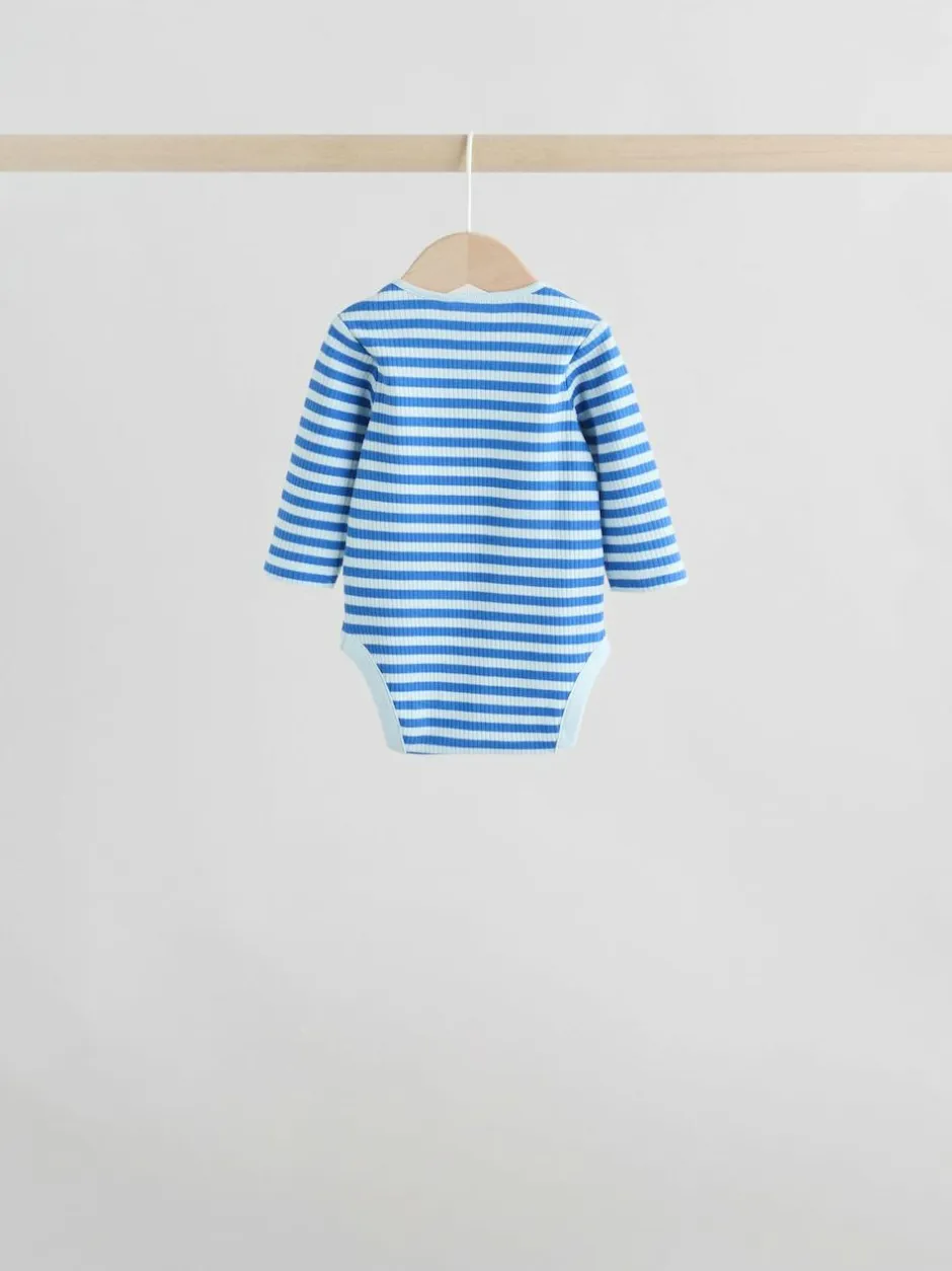 Next Baby Long Sleeve Bodysuits 5 Pack Multi New