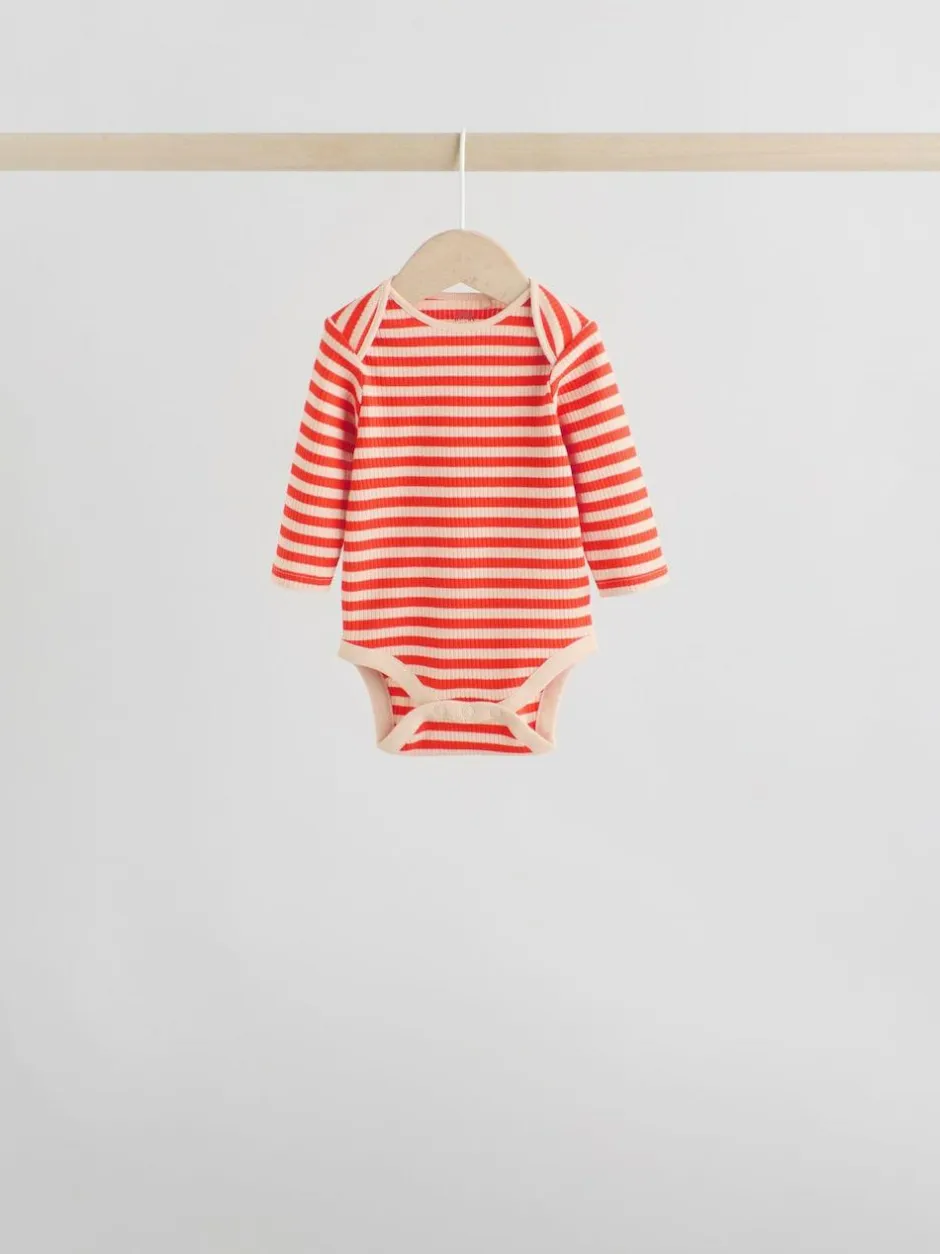 Next Baby Long Sleeve Bodysuits 5 Pack Multi New