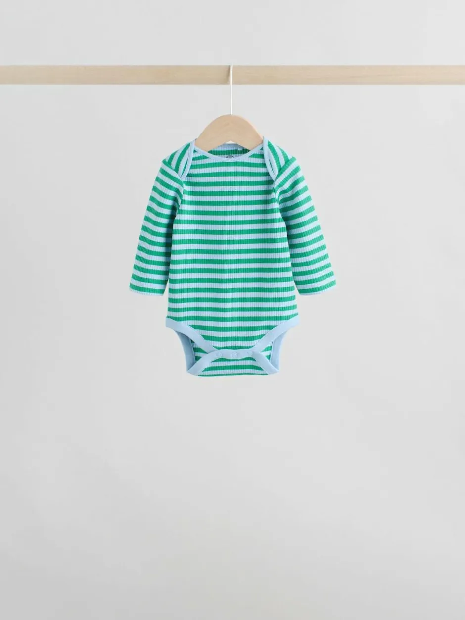 Next Baby Long Sleeve Bodysuits 5 Pack Multi New