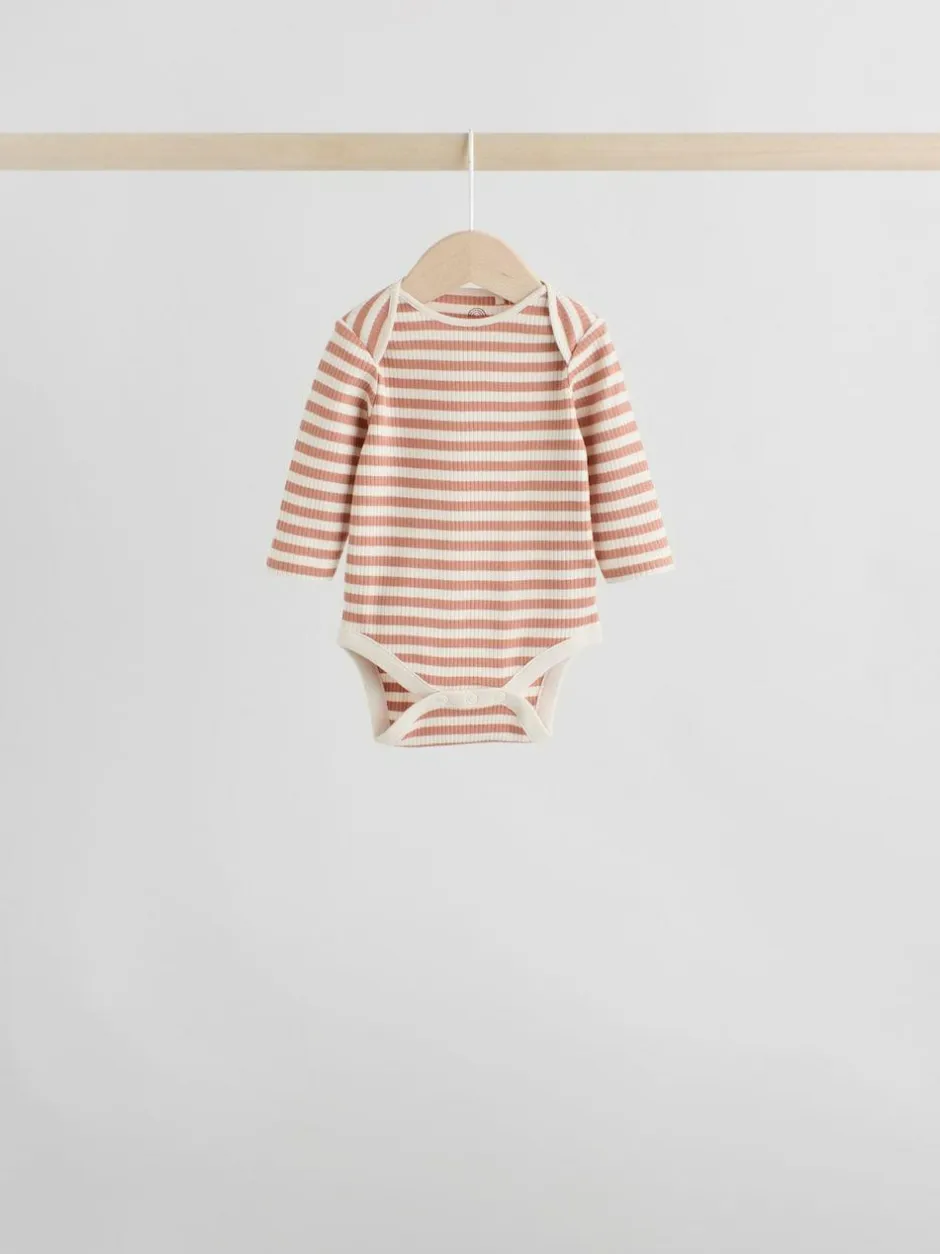 Next Baby Long Sleeve Bodysuits 5 Pack Multi New