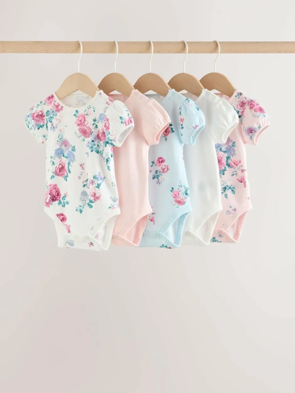 Next Multi Baby Short Sleeve Bodysuits 5 Pack Online