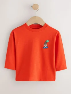 Next Multi Bright Animals Long Sleeve T-Shirts 5 Pack (3mths-7yrs) Hot