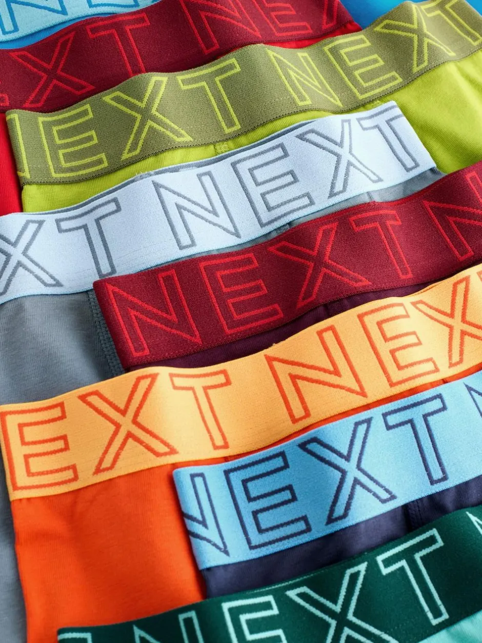 Next Boxers 10 Pack (2-16yrs) Multi Bright Discount