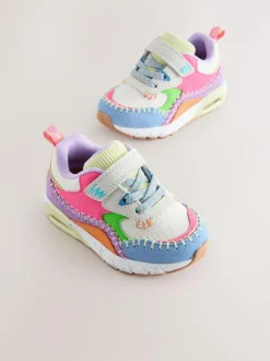 Next Elastic Lace Chunky Trainers Multi Bright New