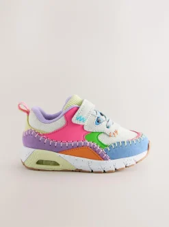Next Elastic Lace Chunky Trainers Multi Bright New