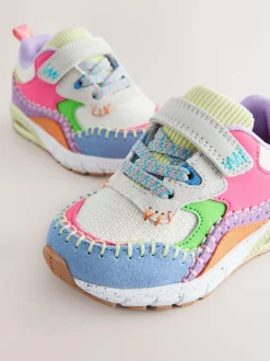 Next Elastic Lace Chunky Trainers Multi Bright New