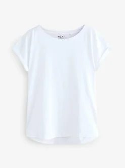 Next Multi Cap Sleeve 100% Cotton T-Shirts 7 Pack New