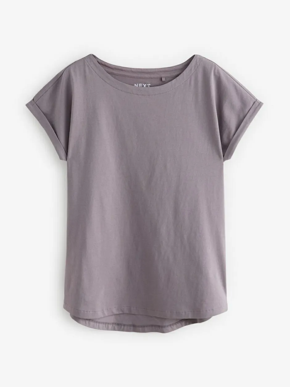 Next Multi Cap Sleeve 100% Cotton T-Shirts 7 Pack New