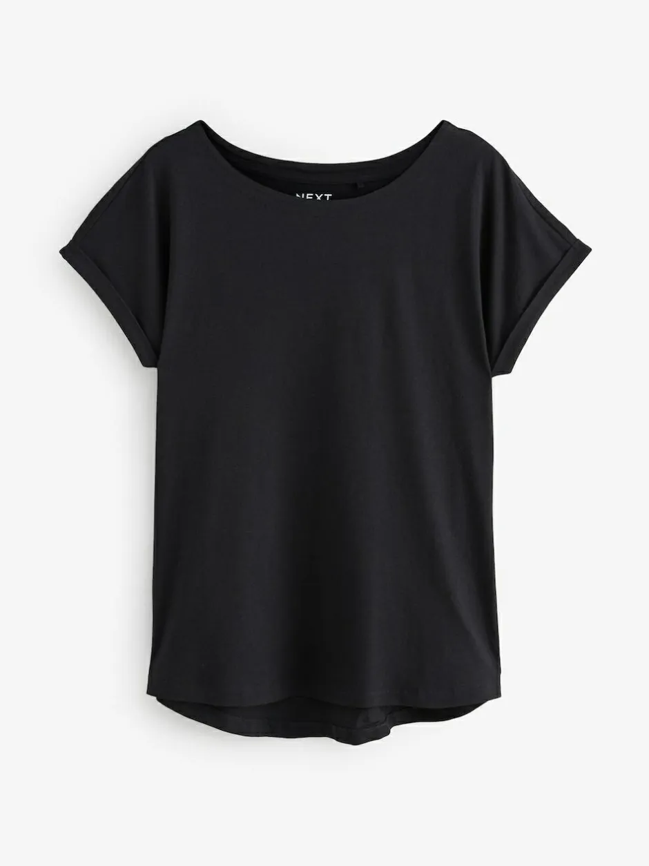 Next Multi Cap Sleeve 100% Cotton T-Shirts 7 Pack New