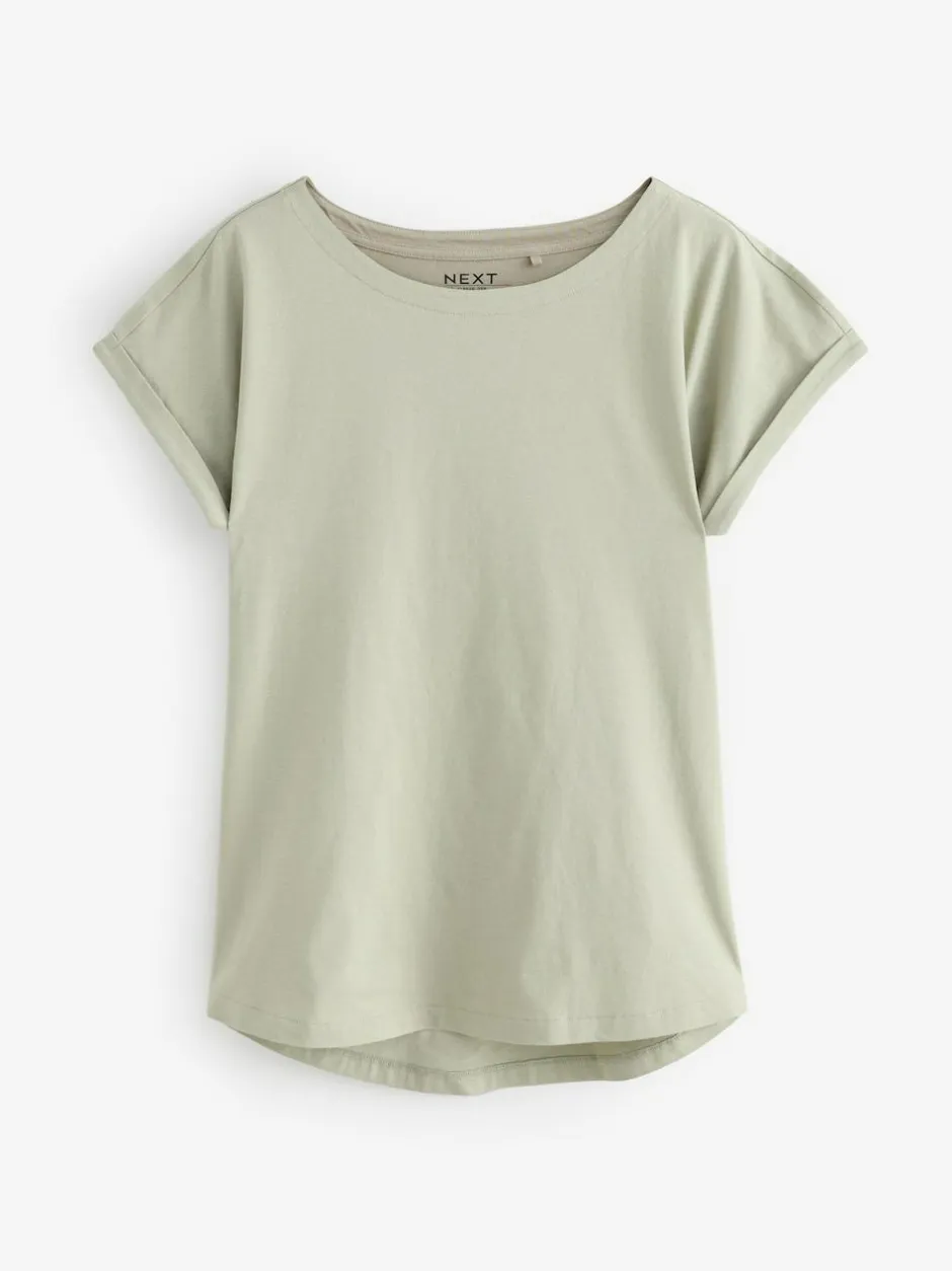 Next Multi Cap Sleeve 100% Cotton T-Shirts 7 Pack New
