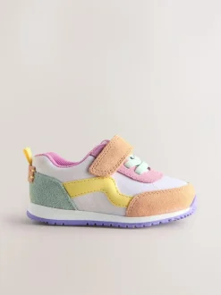 Next Standard Fit (F) First Walker Trainers Multi Colourblock Clearance