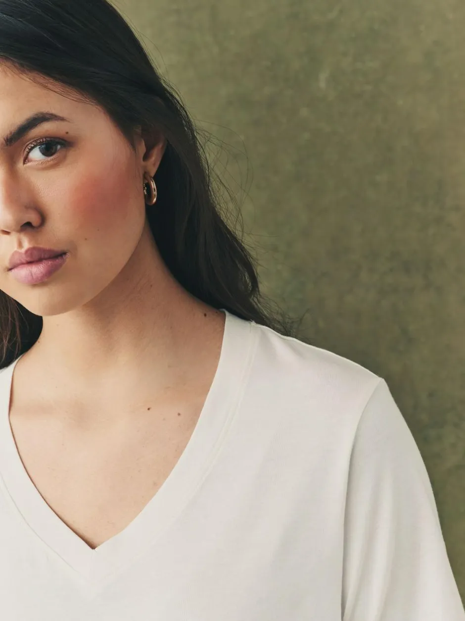 Next Multi Cotton Modal Slouch T-Shirt 5 Pack Sale