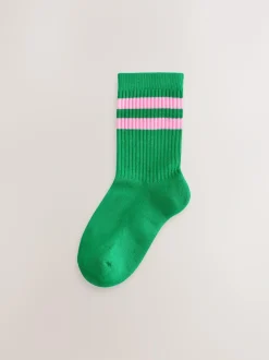 Next Cotton Rich Cushioned Sole Ankle Socks 4 Pack Multi New