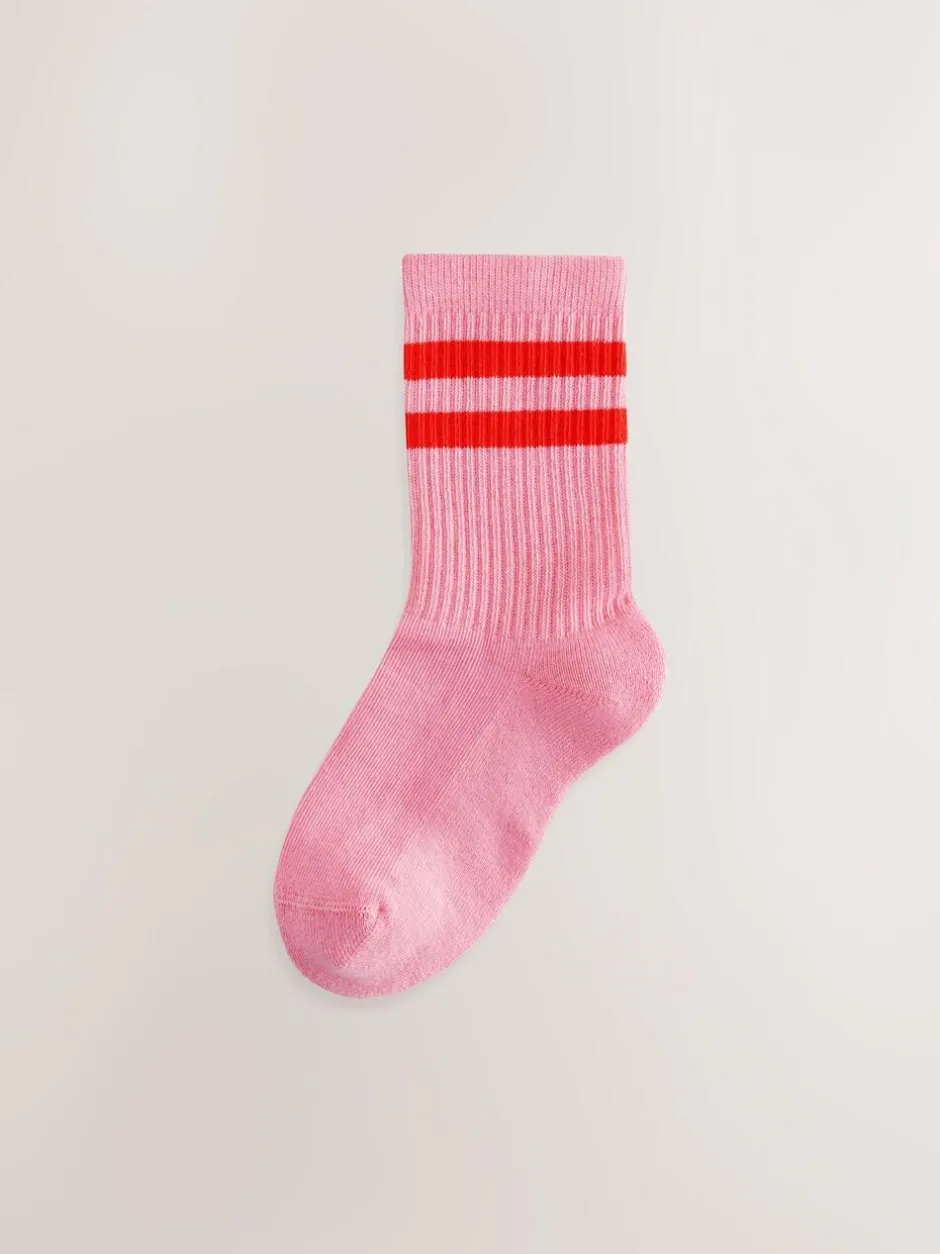 Next Cotton Rich Cushioned Sole Ankle Socks 4 Pack Multi New