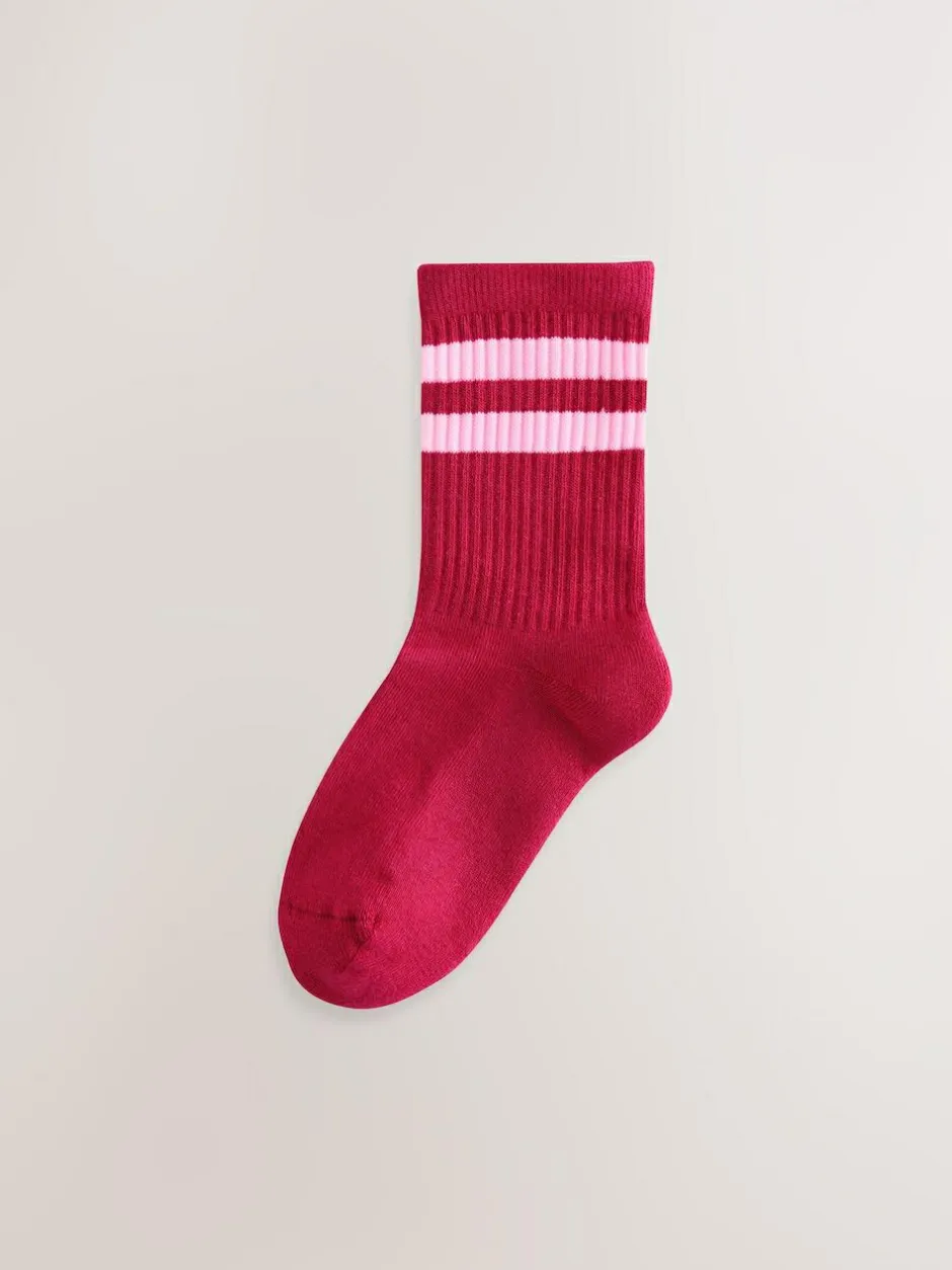 Next Cotton Rich Cushioned Sole Ankle Socks 4 Pack Multi New