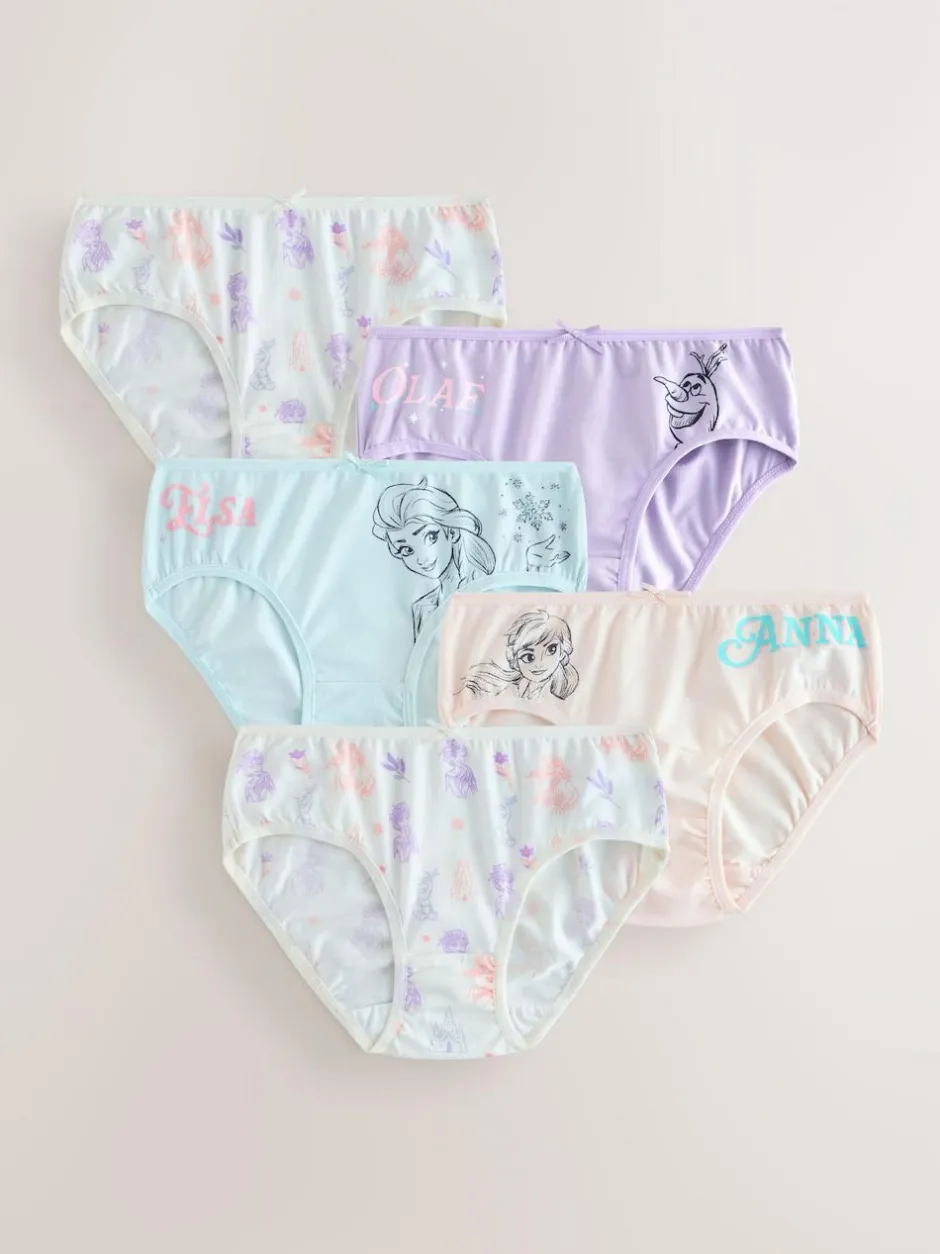 Next Multi Disney Frozen Print Briefs 5 Pack (1.5-10yrs) Outlet