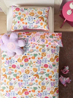 Next Reversible Duvet Cover And Pillowcase Set Multi Icon New