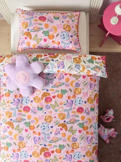 Next Reversible Duvet Cover And Pillowcase Set Multi Icon New