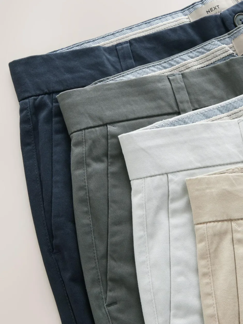 Next Multi Loose Fit Stretch Chino Shorts 4 Pack Hot