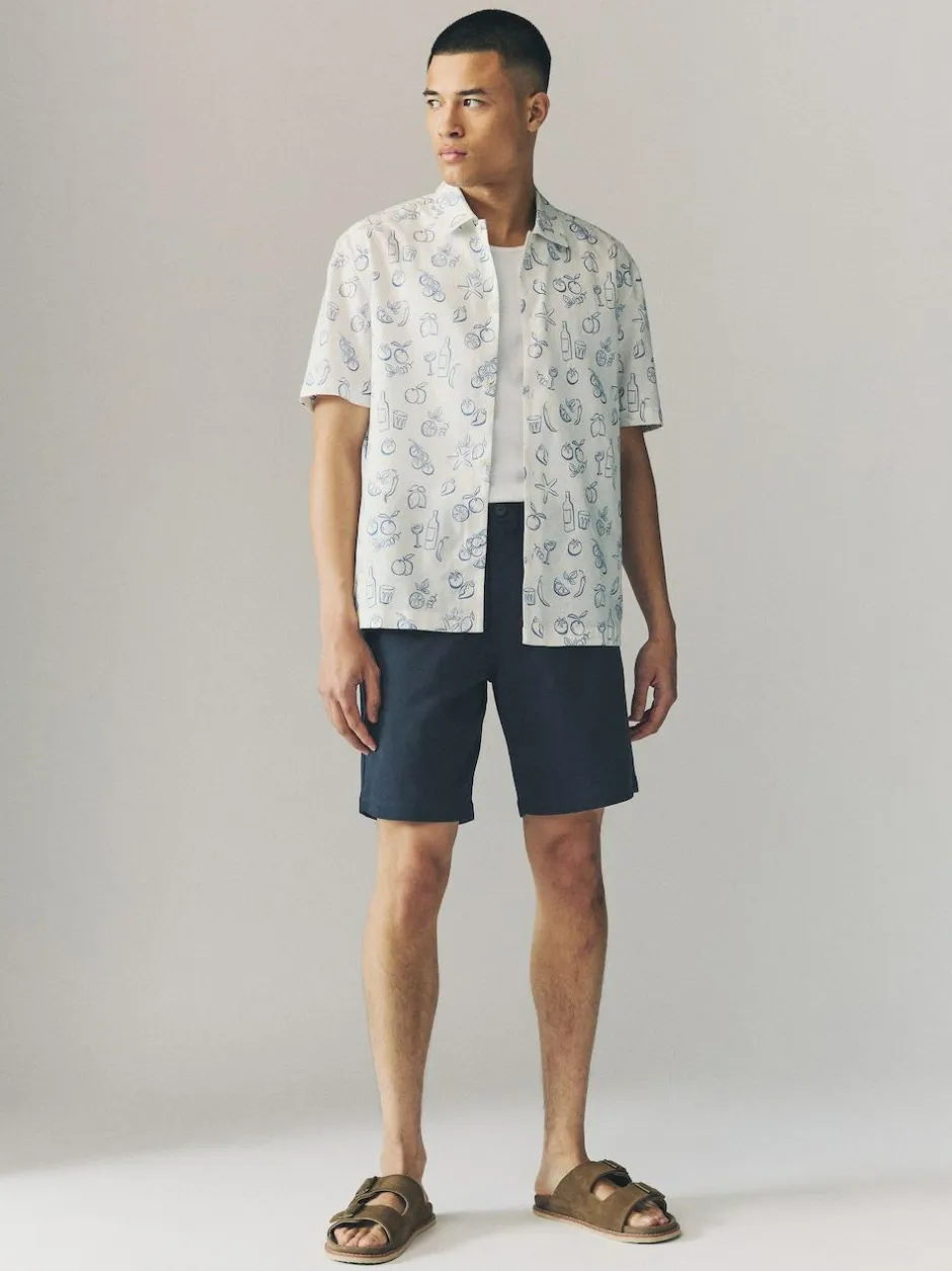 Next Multi Loose Fit Stretch Chino Shorts 4 Pack Hot