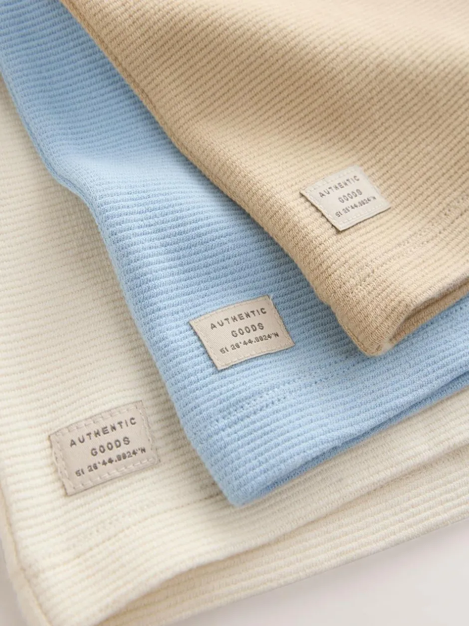 Next Multi Neutral Short Sleeve Textured T-Shirts & Cycling Shorts 3 Pack (3mths-7yrs) Discount