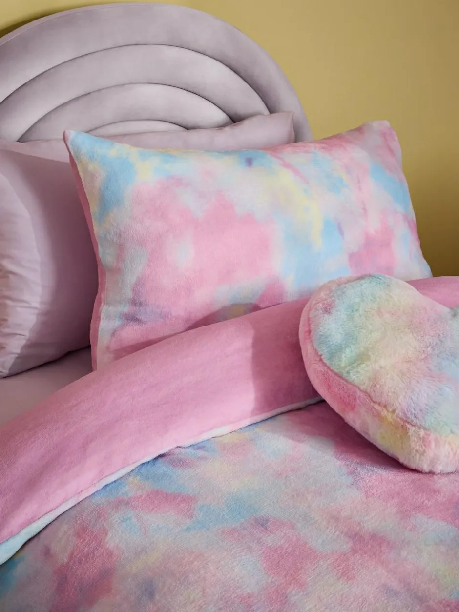 Next Multi Ombre Cosy Fleece Duvet Cover and Pillowcase Set Discount