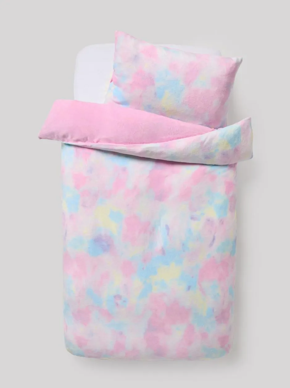 Next Multi Ombre Cosy Fleece Duvet Cover and Pillowcase Set Discount