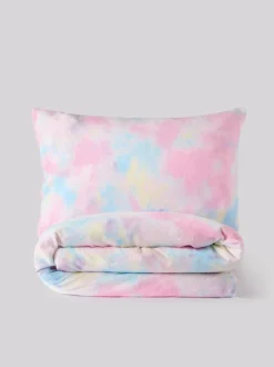 Next Multi Ombre Cosy Fleece Duvet Cover and Pillowcase Set Discount