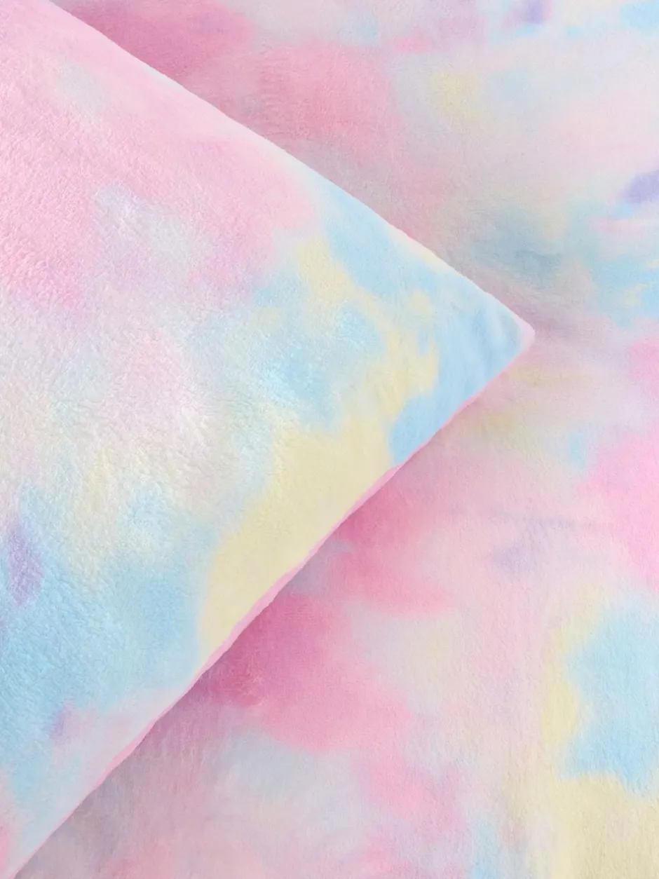 Next Multi Ombre Cosy Fleece Duvet Cover and Pillowcase Set Discount