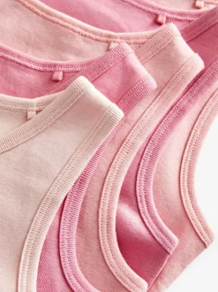 Next Multi Pastel 100% Cotton Vests 5 Pack (1.5-16yrs)