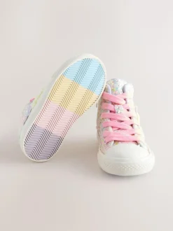 Next High Top Trainers Multi Pastel Glitter Butterfly Discount